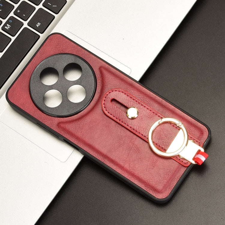 For Redmi 14C 4G Wristband Leather Back Phone Case