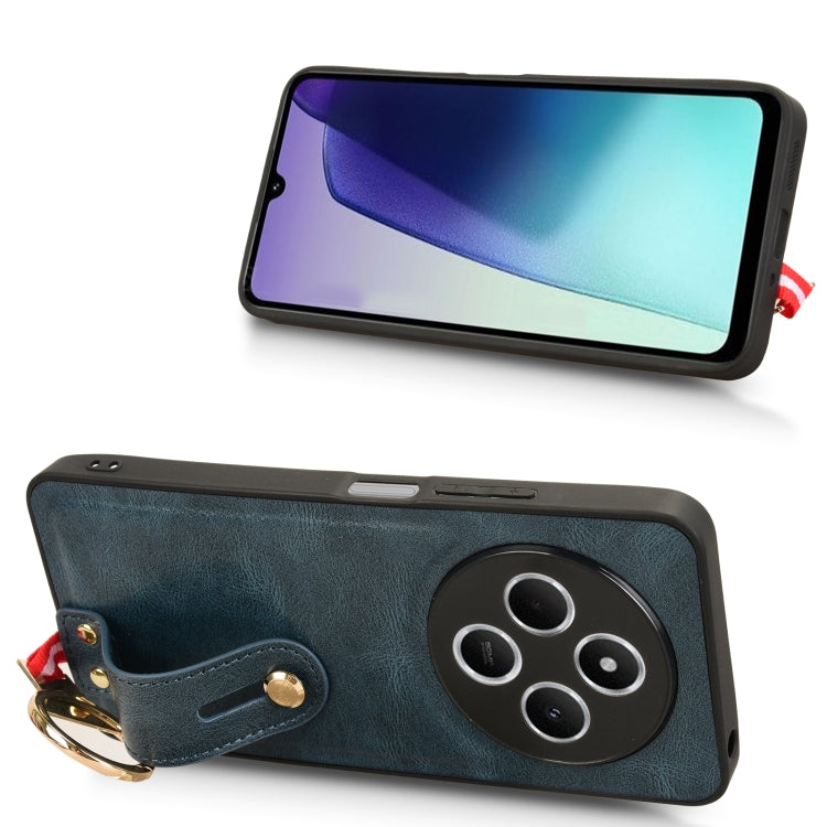 For Redmi 14C 4G Wristband Leather Back Phone Case