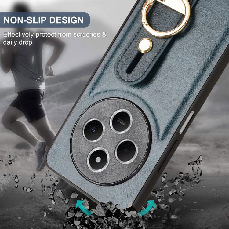 For Redmi 14C 4G Wristband Leather Back Phone Case