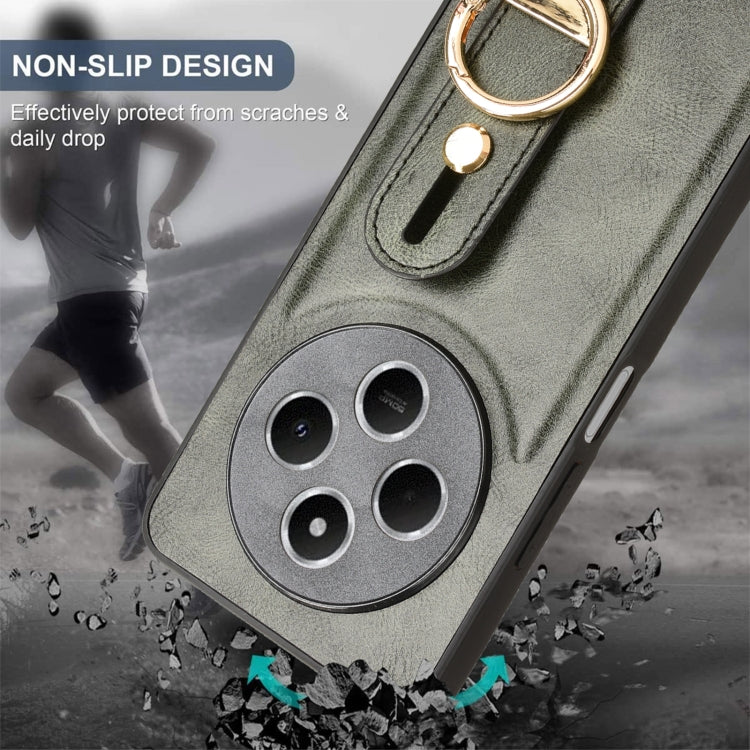 For Redmi 14C 4G Wristband Leather Back Phone Case