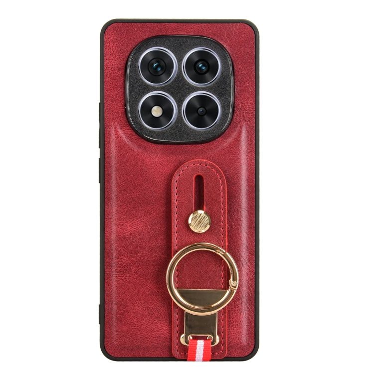 For Redmi Note 14 Pro 5G Wristband Leather Back Phone Case