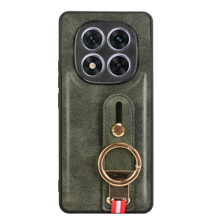 For Redmi Note 14 Pro 5G Wristband Leather Back Phone Case