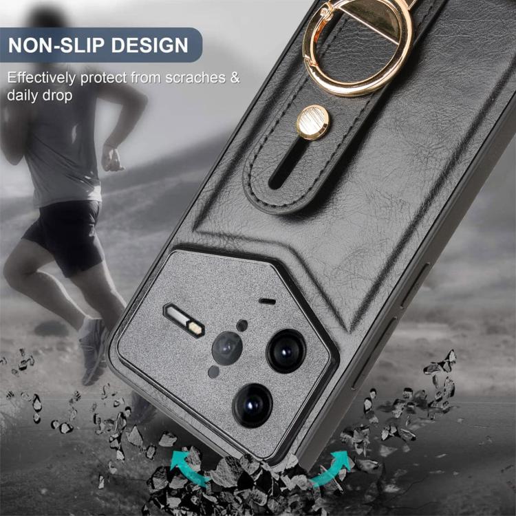 For Redmi K80 Pro Champion Edition Wristband Leather Back Phone Case
