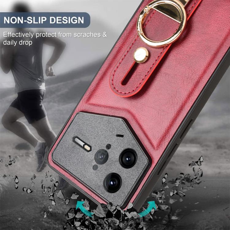For Redmi K80 Pro Champion Edition Wristband Leather Back Phone Case