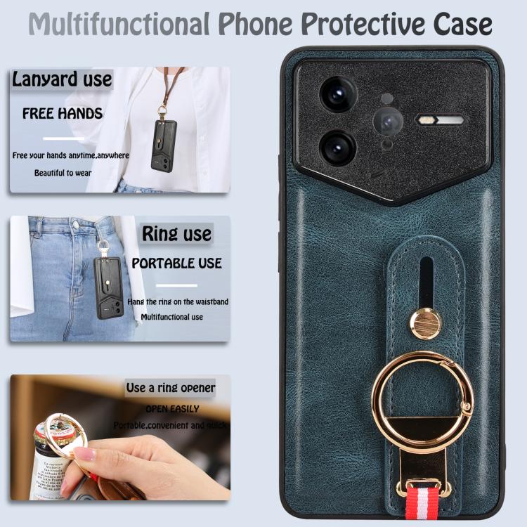 For Redmi K80 Pro Champion Edition Wristband Leather Back Phone Case