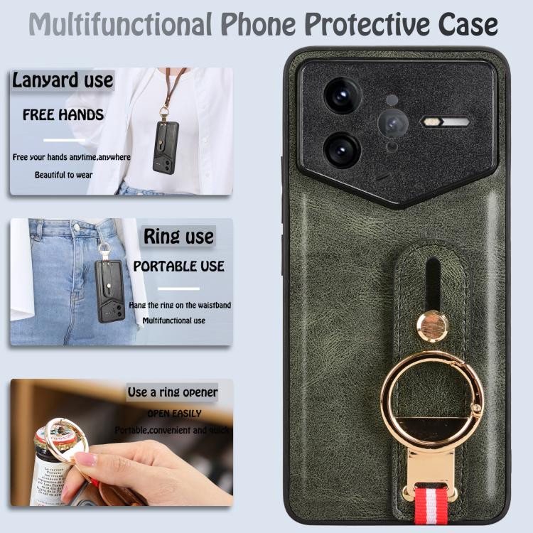 For Redmi K80 Pro Champion Edition Wristband Leather Back Phone Case