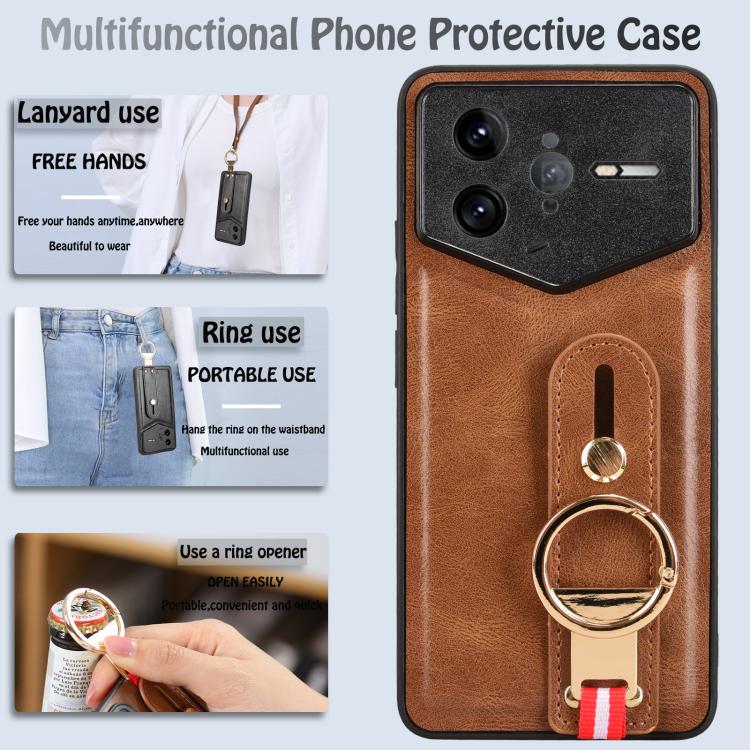 For Redmi K80 Pro Champion Edition Wristband Leather Back Phone Case