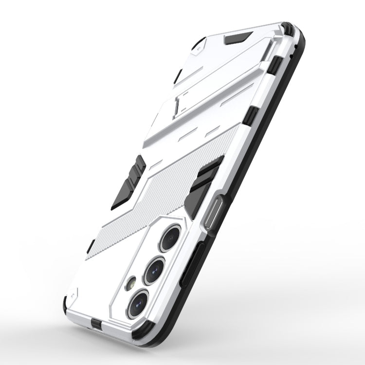 For Samsung Galaxy M35 5G Punk Armor 2 in 1 PC + TPU Shockproof Phone Case with Invisible Holder