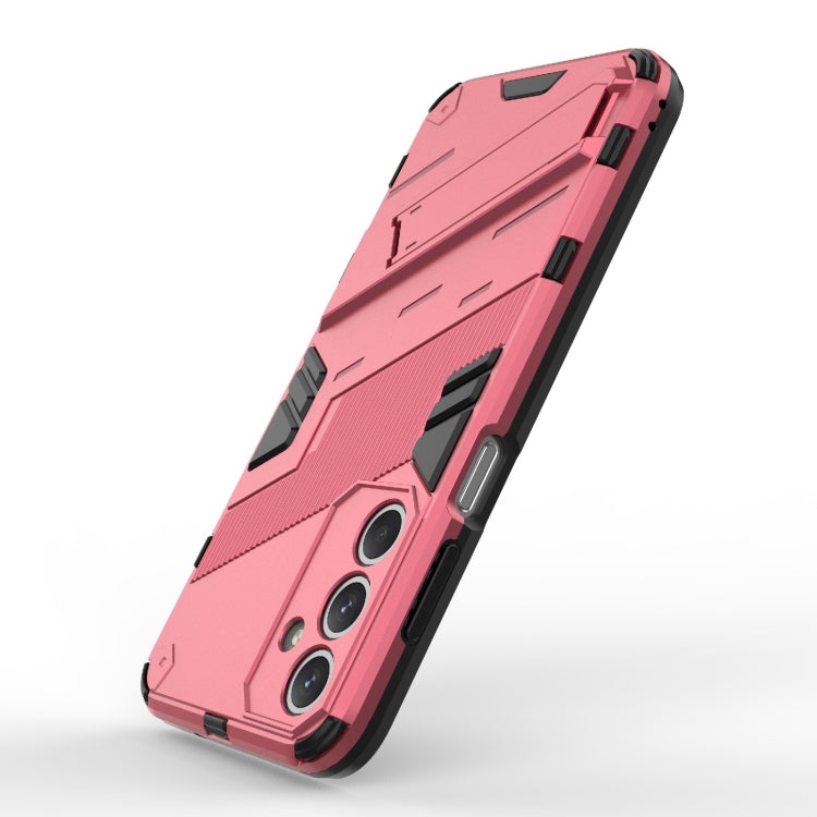 For Samsung Galaxy M35 5G Punk Armor 2 in 1 PC + TPU Shockproof Phone Case with Invisible Holder