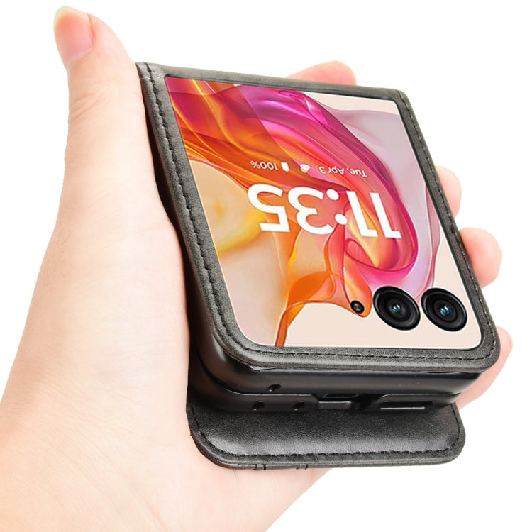For Motorola Razr 50 Ultra Skin Feel Card Slot Leather Phone Case