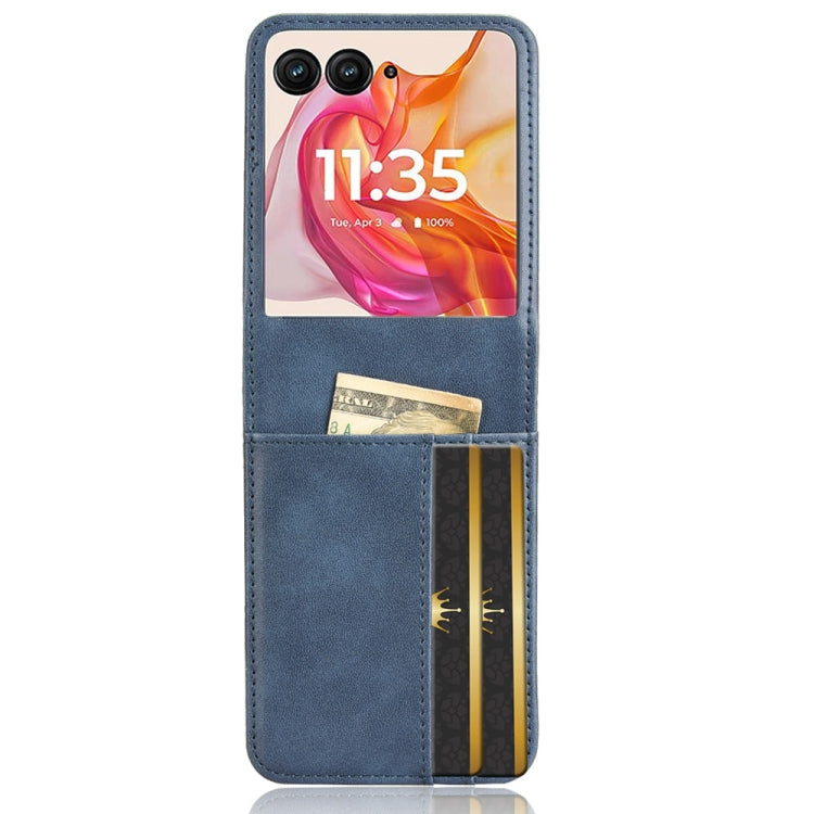 For Motorola Razr 50 Ultra Skin Feel Card Slot Leather Phone Case