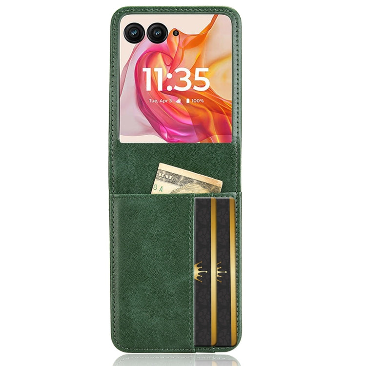 For Motorola Razr 50 Ultra Skin Feel Card Slot Leather Phone Case