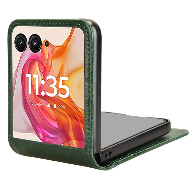 For Motorola Razr 50 Ultra Skin Feel Card Slot Leather Phone Case
