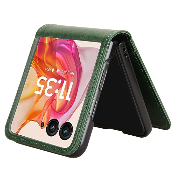 For Motorola Razr 50 Ultra Skin Feel Card Slot Leather Phone Case