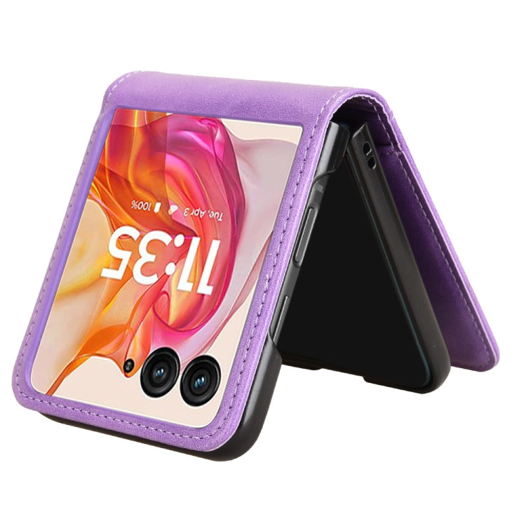For Motorola Razr 50 Ultra Skin Feel Card Slot Leather Phone Case