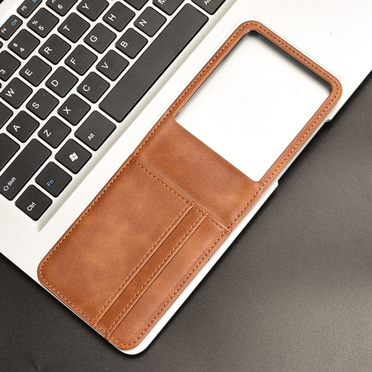 For Motorola Razr 50 Ultra Skin Feel Card Slot Leather Phone Case