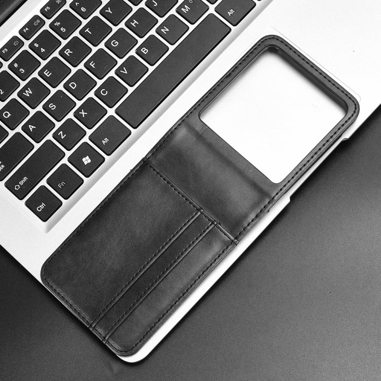 For Motorola Razr 50 Skin Feel Card Slot Leather Phone Case