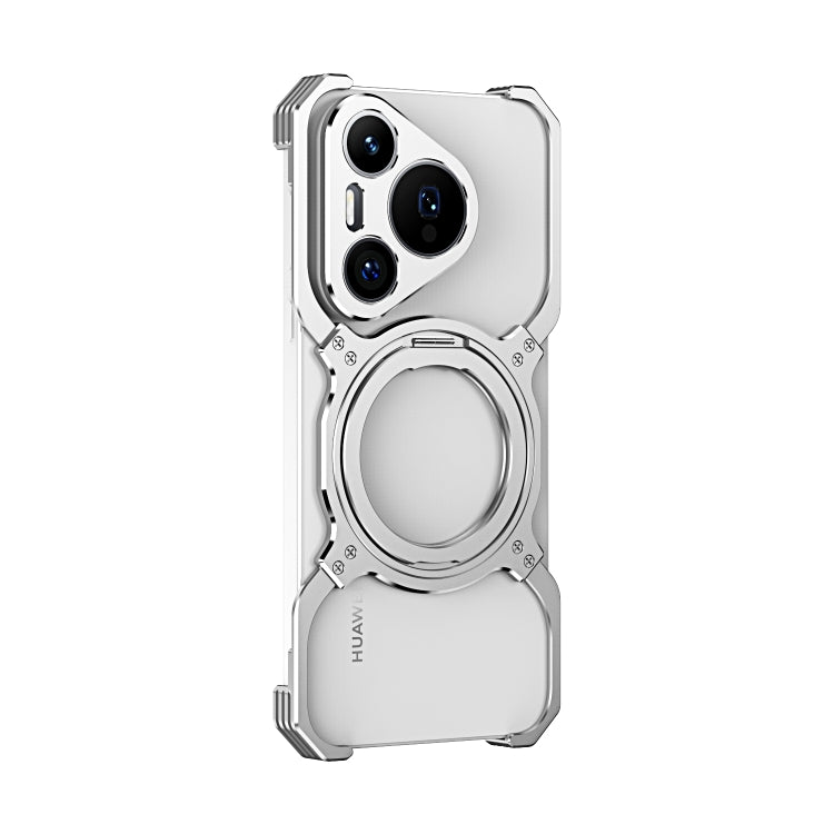 For Huawei Pura 70 Pro / 70 Pro+ Mechanical Arm Borderless MagSafe Holder Metal Phone Case