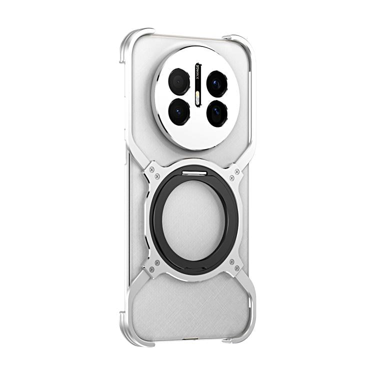 For Huawei Mate 70 Air Mechanical Arm Borderless MagSafe Holder Metal Phone Case