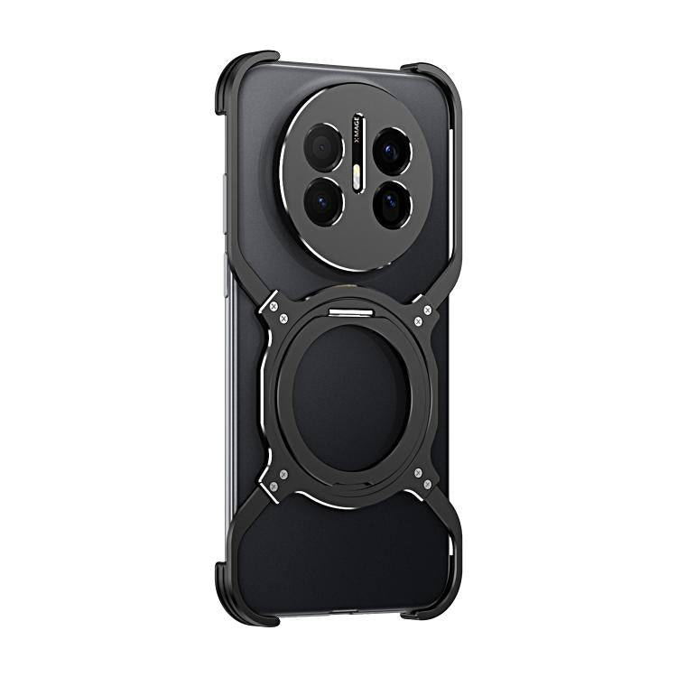 For Huawei Mate 70 Air Mechanical Arm Borderless MagSafe Holder Metal Phone Case