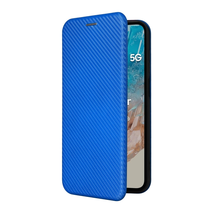 For Samsung Galaxy M35 Carbon Fiber Texture Flip Leather Phone Case