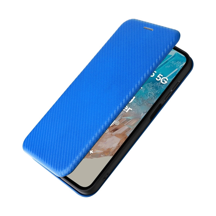 For Samsung Galaxy M35 Carbon Fiber Texture Flip Leather Phone Case