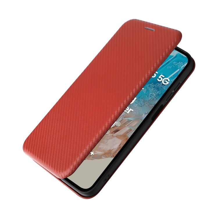 For Samsung Galaxy M35 Carbon Fiber Texture Flip Leather Phone Case