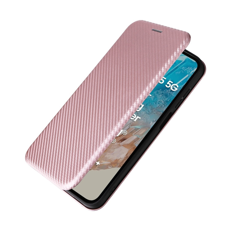 For Samsung Galaxy M35 Carbon Fiber Texture Flip Leather Phone Case