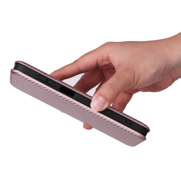 For Samsung Galaxy M35 Carbon Fiber Texture Flip Leather Phone Case