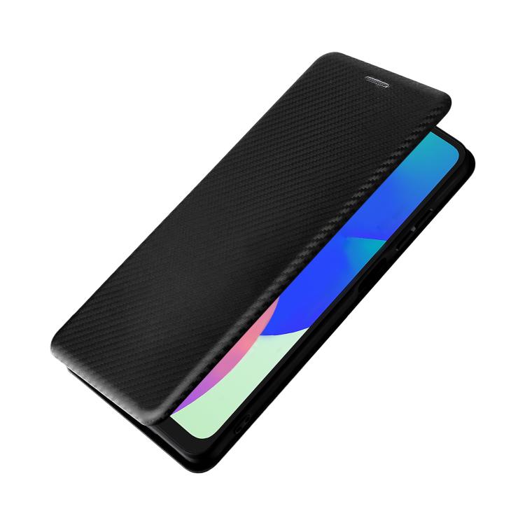 For Samsung Galaxy M06 5G / F06 5G Carbon Fiber Texture Flip Leather Phone Case