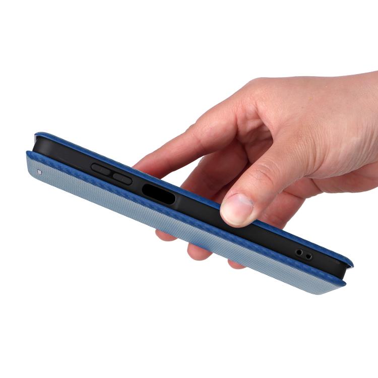 For Samsung Galaxy M06 5G / F06 5G Carbon Fiber Texture Flip Leather Phone Case