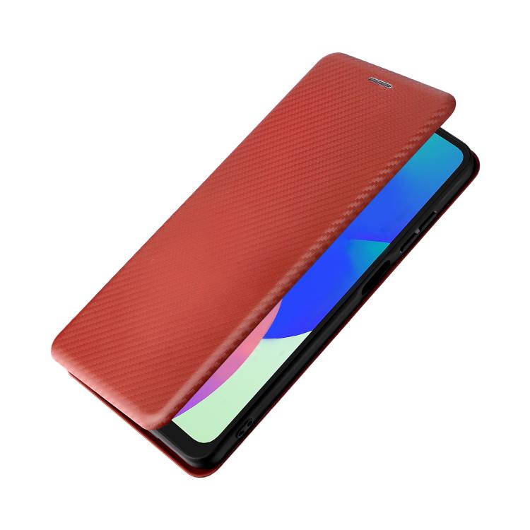 For Samsung Galaxy M06 5G / F06 5G Carbon Fiber Texture Flip Leather Phone Case