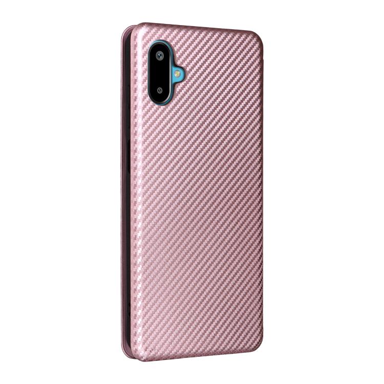 For Samsung Galaxy M06 5G / F06 5G Carbon Fiber Texture Flip Leather Phone Case