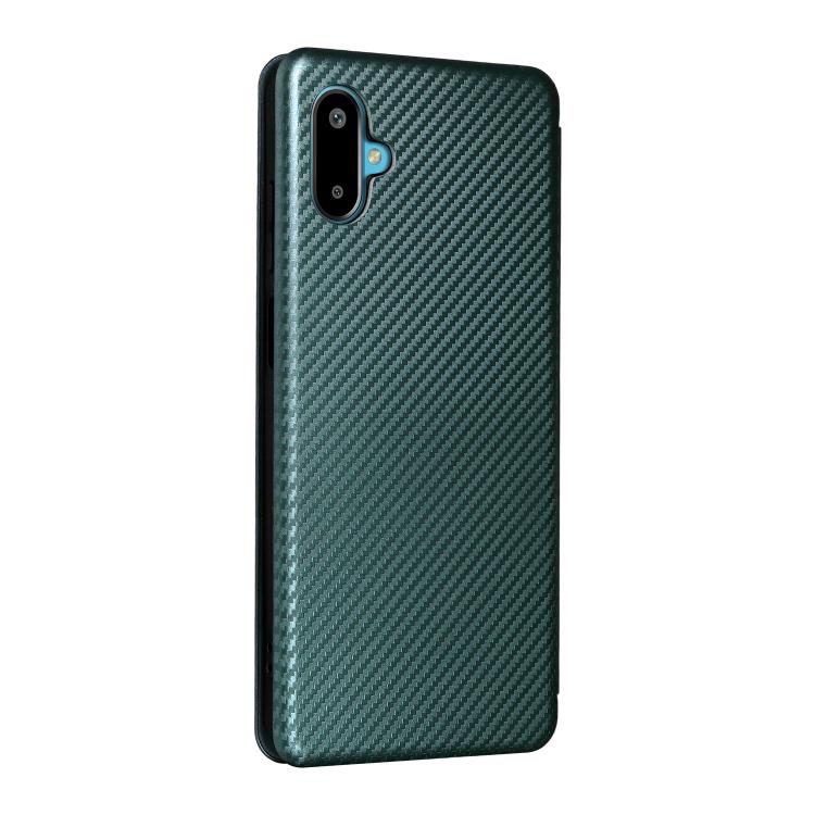 For Samsung Galaxy M06 5G / F06 5G Carbon Fiber Texture Flip Leather Phone Case