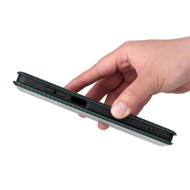 For Samsung Galaxy M06 5G / F06 5G Carbon Fiber Texture Flip Leather Phone Case
