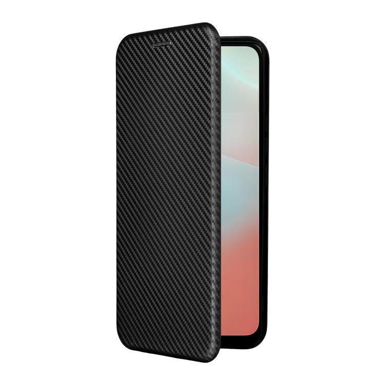For Samsung Galaxy M16 5G / F16 5G Carbon Fiber Texture Flip Leather Phone Case