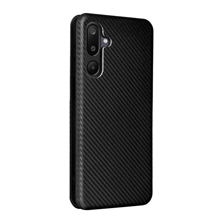 For Samsung Galaxy M16 5G / F16 5G Carbon Fiber Texture Flip Leather Phone Case