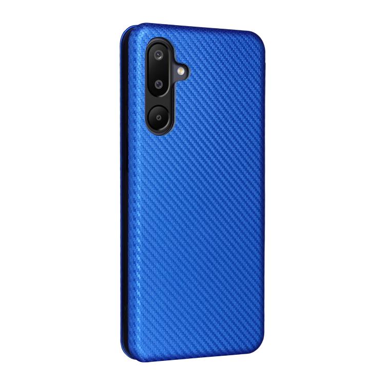 For Samsung Galaxy M16 5G / F16 5G Carbon Fiber Texture Flip Leather Phone Case