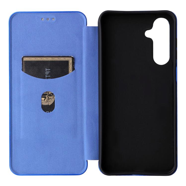 For Samsung Galaxy M16 5G / F16 5G Carbon Fiber Texture Flip Leather Phone Case