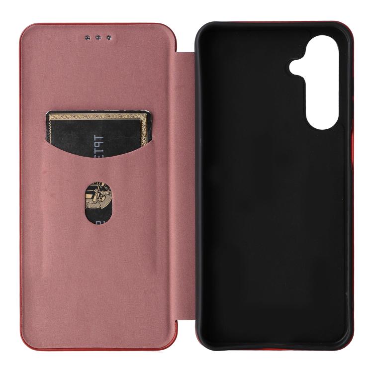 For Samsung Galaxy M16 5G / F16 5G Carbon Fiber Texture Flip Leather Phone Case