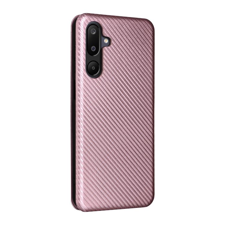 For Samsung Galaxy M16 5G / F16 5G Carbon Fiber Texture Flip Leather Phone Case