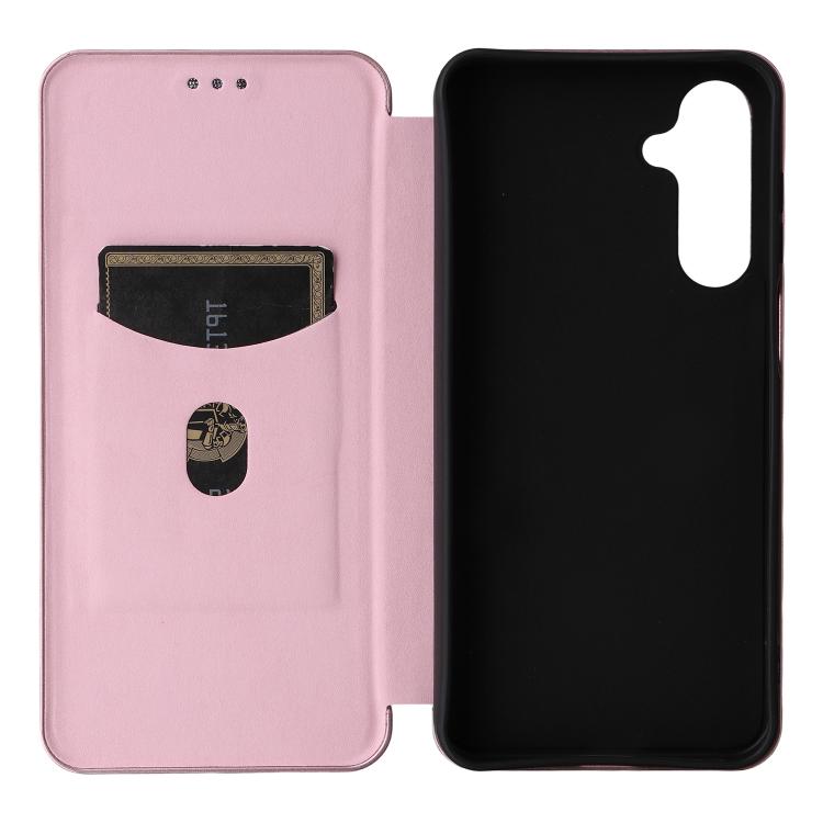 For Samsung Galaxy M16 5G / F16 5G Carbon Fiber Texture Flip Leather Phone Case