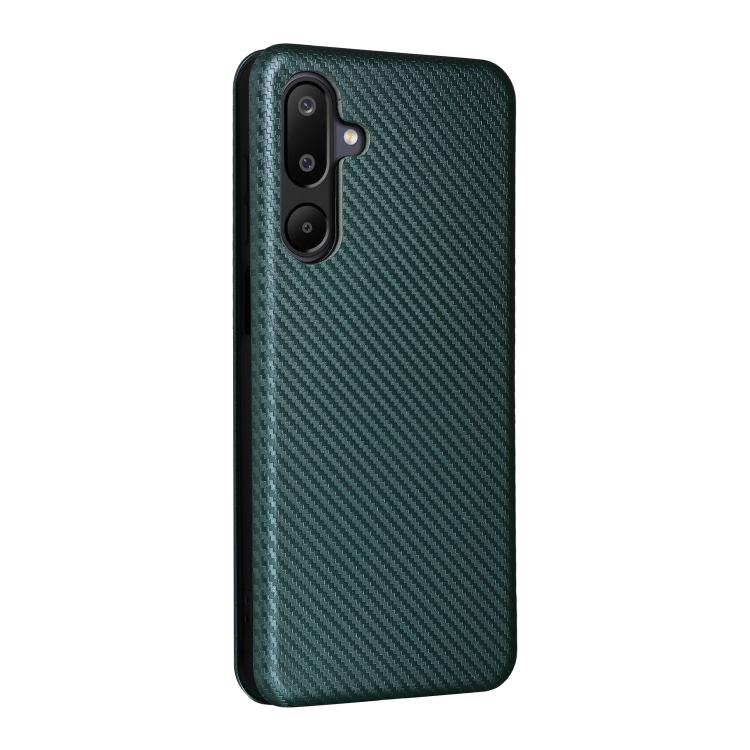 For Samsung Galaxy M16 5G / F16 5G Carbon Fiber Texture Flip Leather Phone Case