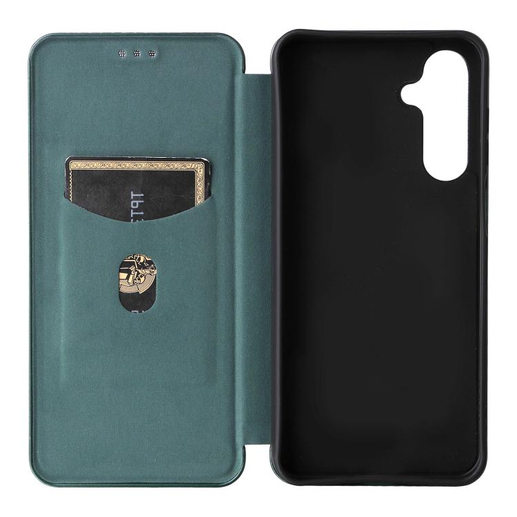 For Samsung Galaxy M16 5G / F16 5G Carbon Fiber Texture Flip Leather Phone Case