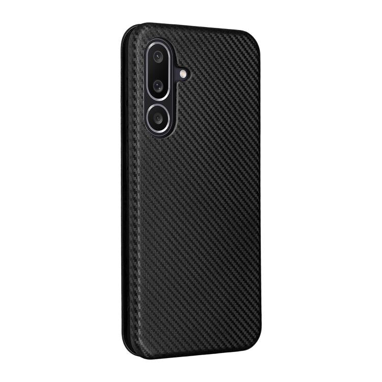 For Samsung Galaxy M56 5G Carbon Fiber Texture Flip Leather Phone Case