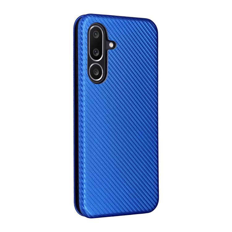 For Samsung Galaxy M56 5G Carbon Fiber Texture Flip Leather Phone Case