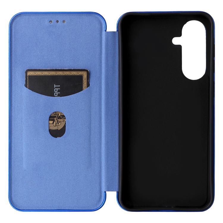For Samsung Galaxy M56 5G Carbon Fiber Texture Flip Leather Phone Case