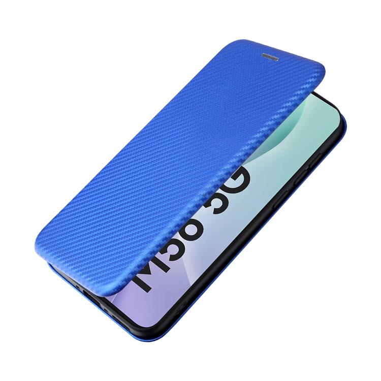 For Samsung Galaxy M56 5G Carbon Fiber Texture Flip Leather Phone Case