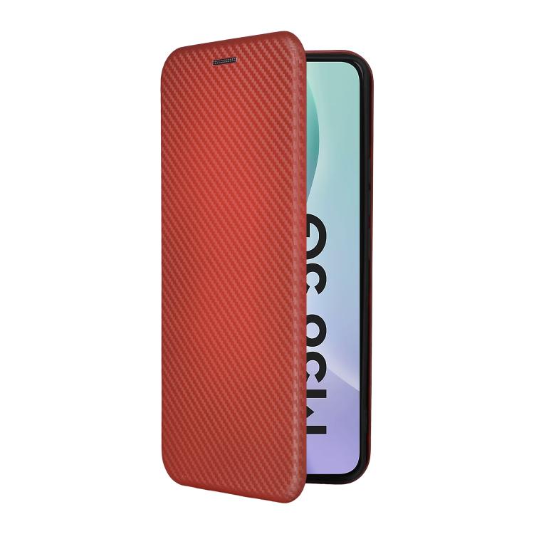 For Samsung Galaxy M56 5G Carbon Fiber Texture Flip Leather Phone Case