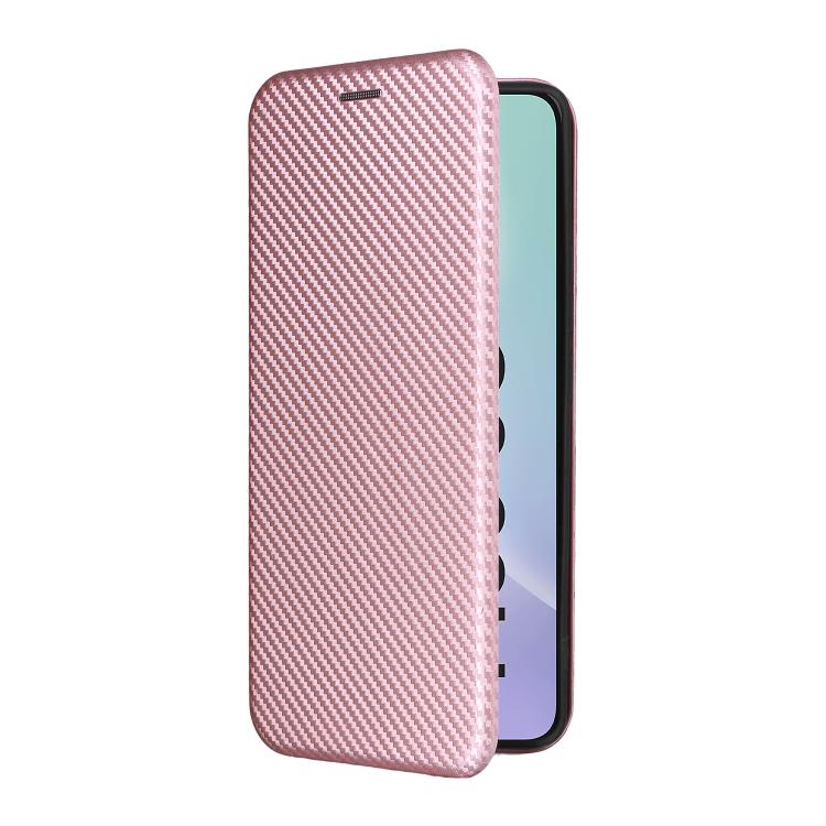 For Samsung Galaxy M56 5G Carbon Fiber Texture Flip Leather Phone Case